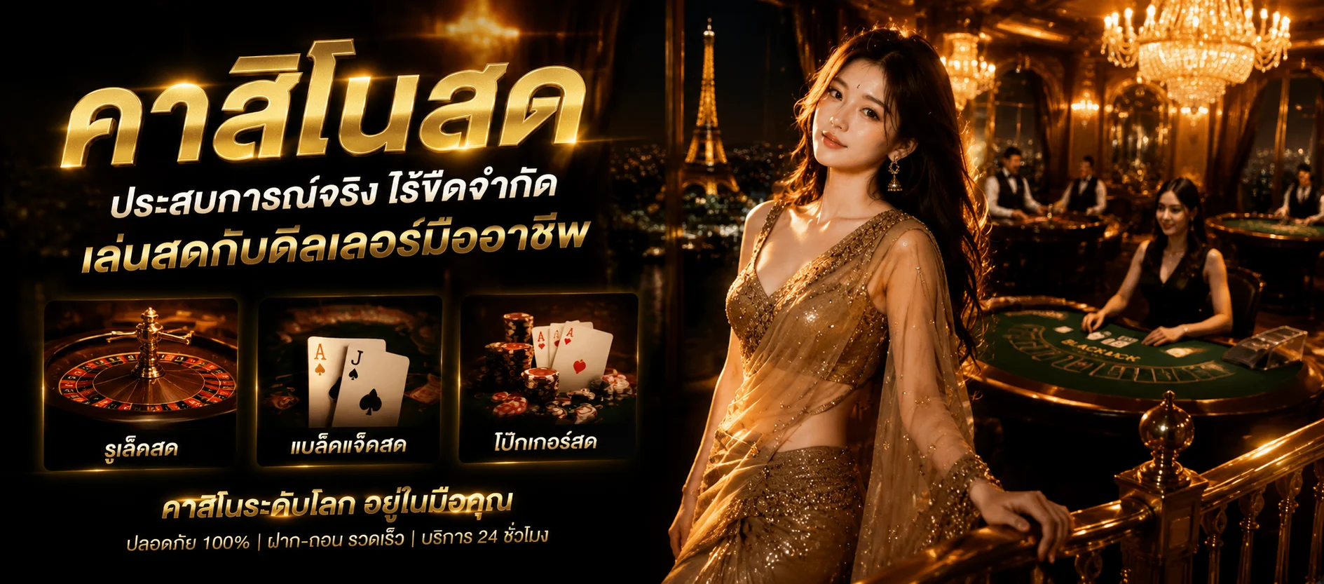 คาสิโนออนไลน์ WIN9999 เล่นบาคาร่าสดกับดีลเลอร์